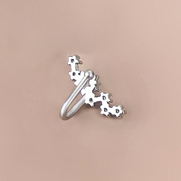 Star Right Non Piercing Rhinestone Star Clip on Earring Cartilage Jewelryt Gift - Picture 9 of 9